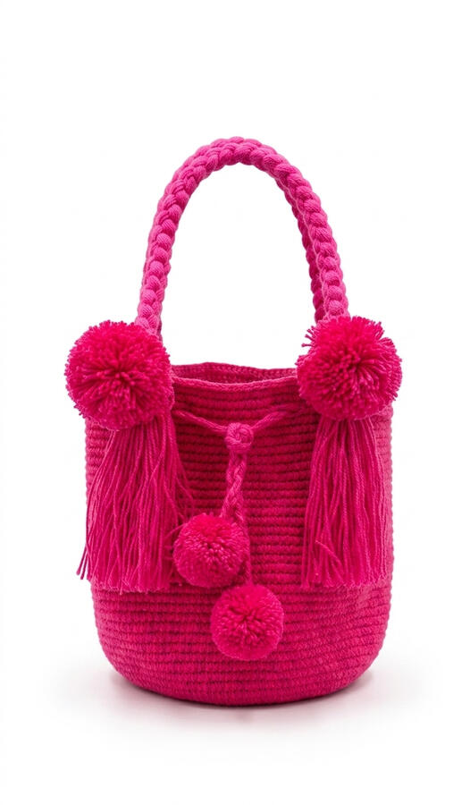 Fushia - Mini sac crochet Wayuu Fushia - Mini sac crochet Wayuu