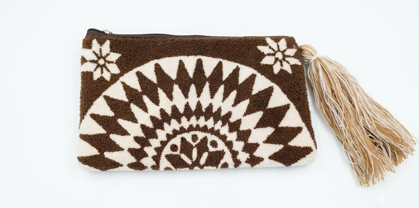 Marrons Fleurs - Tapizado Wayuu Marrons Fleurs - Tapizado Wayuu